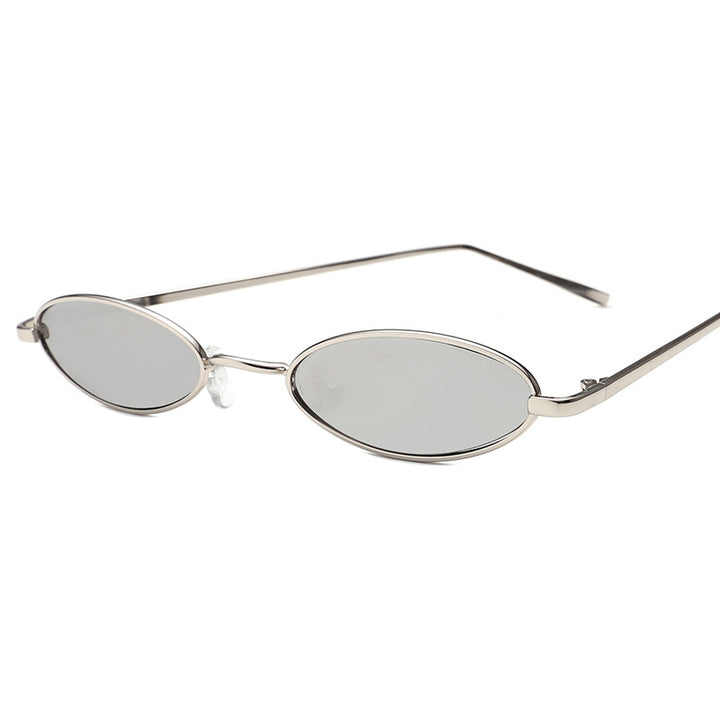 Ladies elegant sunglasses in oval metal frame Stornfield
