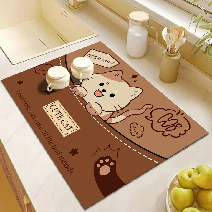 Cute Cartoon Dog Kitchen Mat Stornfield