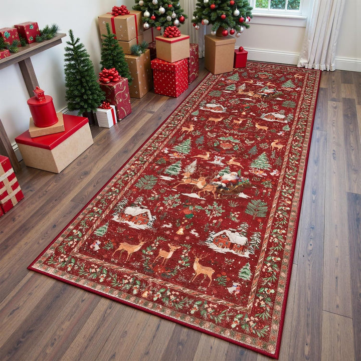 Festive Holiday Runner Rug