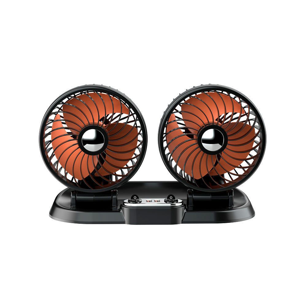 Dual-Head Portable Car Ventilation Fan Stornfield