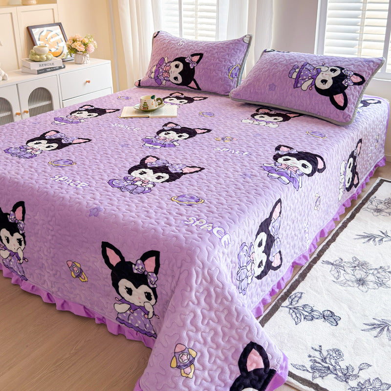 Playful Cartoon-Themed Bedspread Set