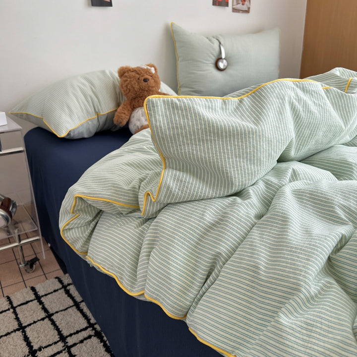 Striped Soft Duvet Cover Set