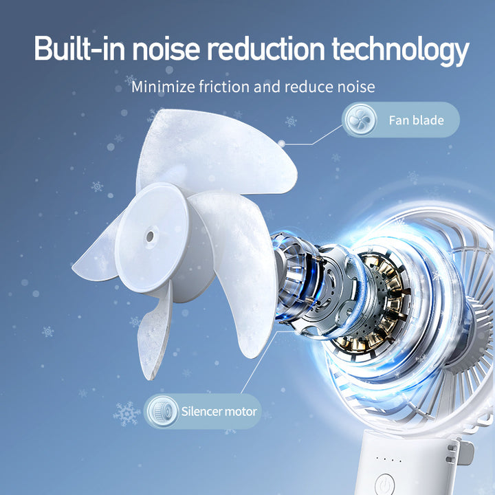 Women portable battery fan with multifunction display Stornfield
