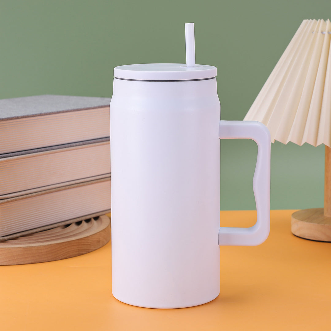 Ladies thermal mug with lid and straw Stornfield