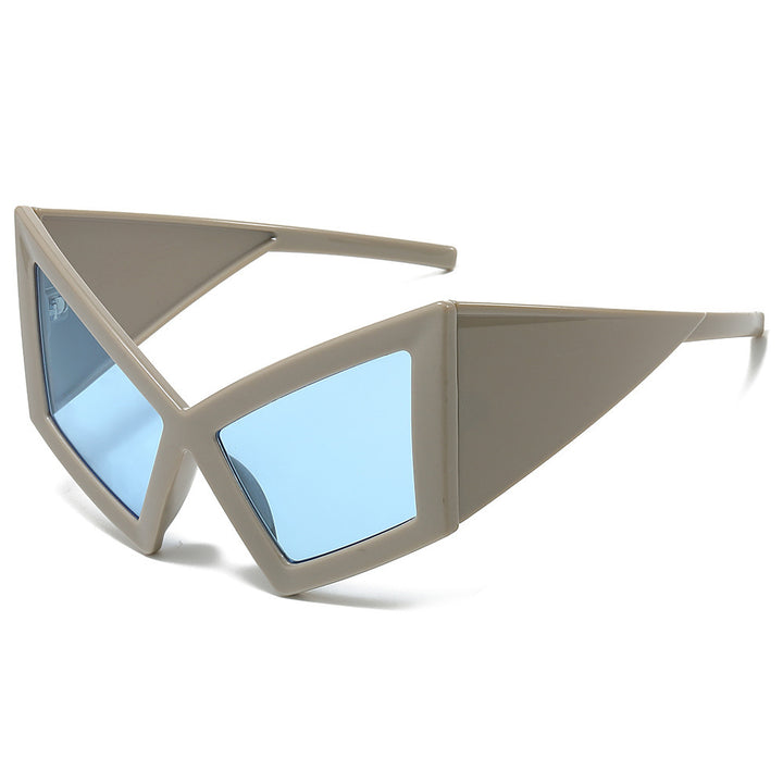 Futuristic Geometric Shield Sunglasses Stornfield