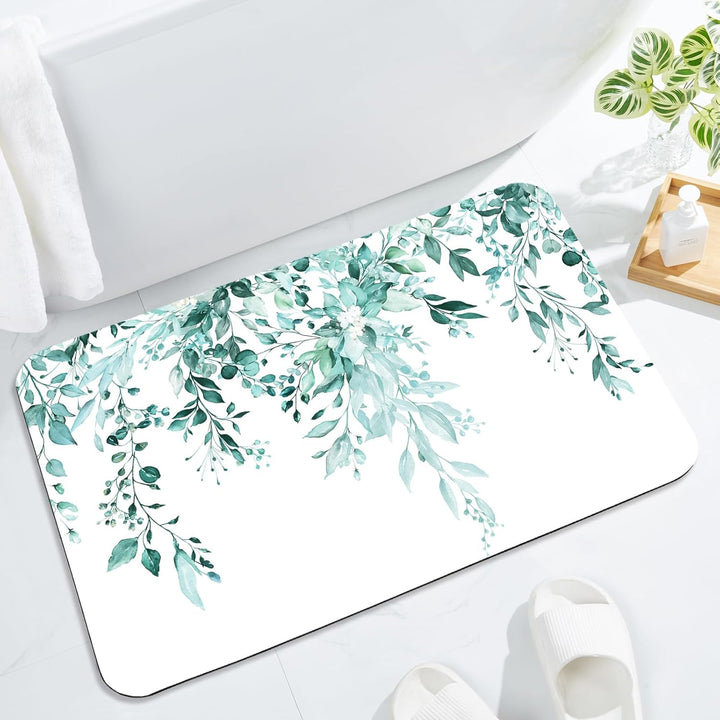 Floral Pattern Bath Mat