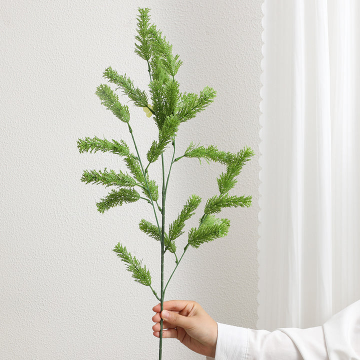 Decorative artificial branch with filigree, curved twigs
