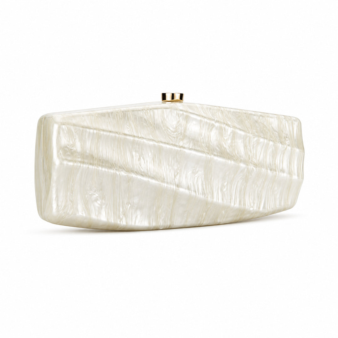 Contemporary Textured Acrylic Clutch