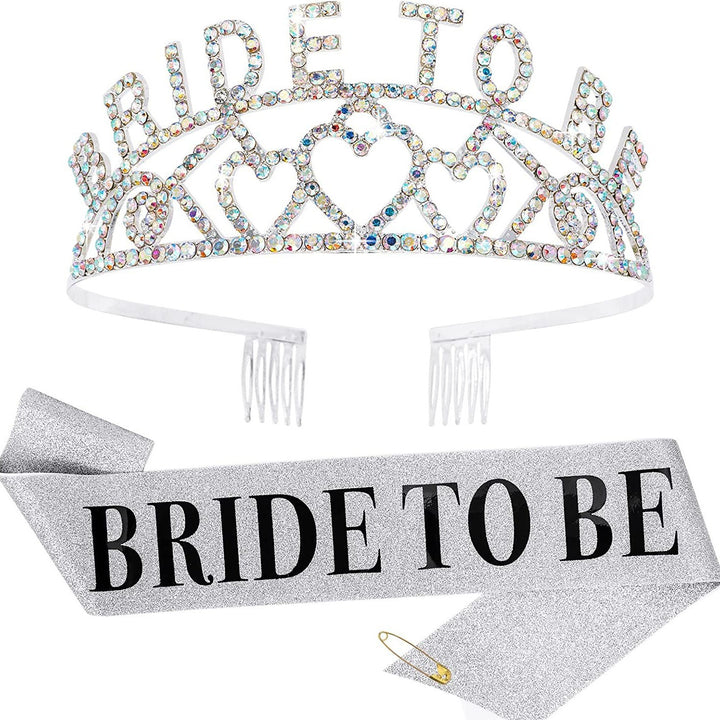 Women's Glittering Tiara with Heart Motifs Stornfield