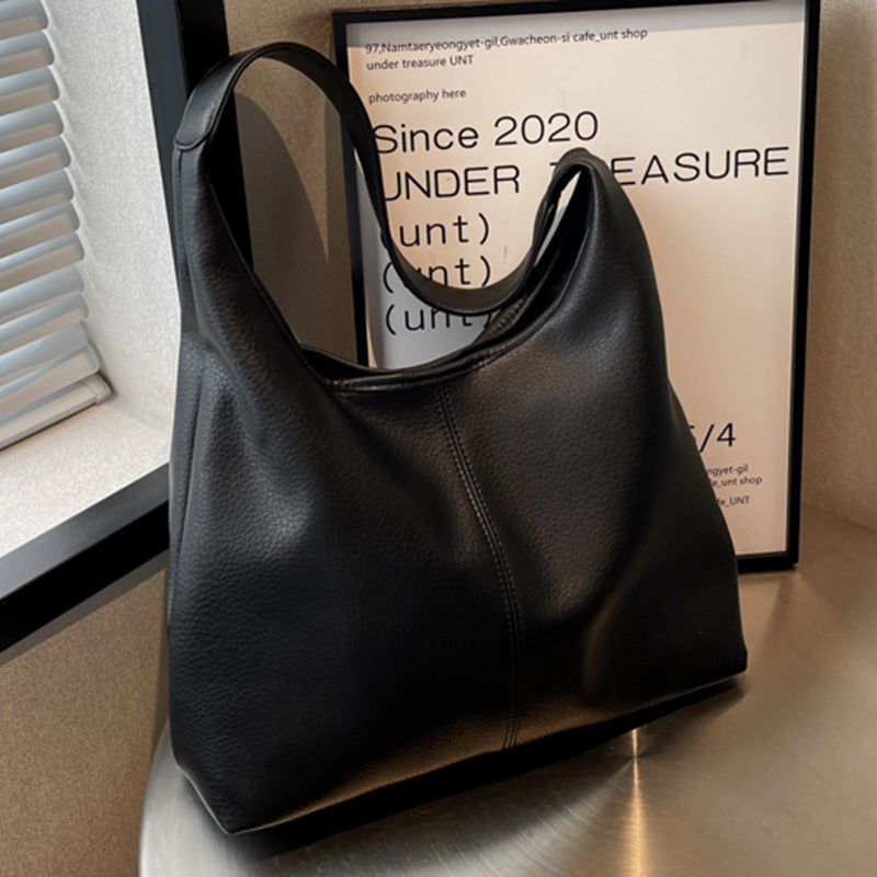 Textured Hobo Handbag