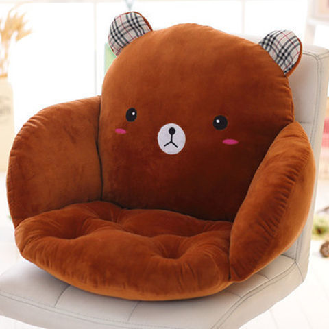 Plush seat cushion with cute bear motif Stornfield