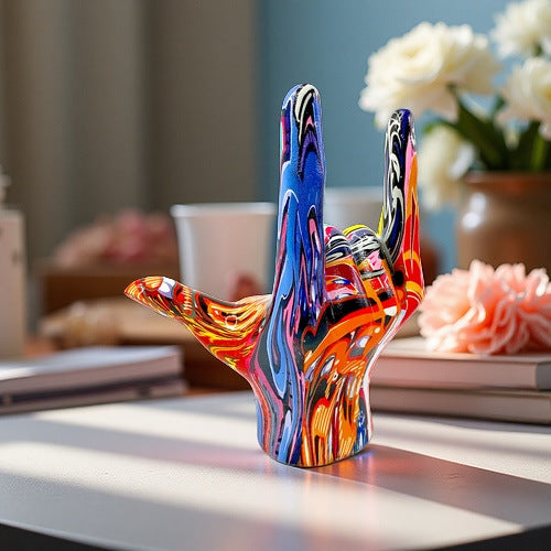 Colorful Hand Sculpture Stornfield