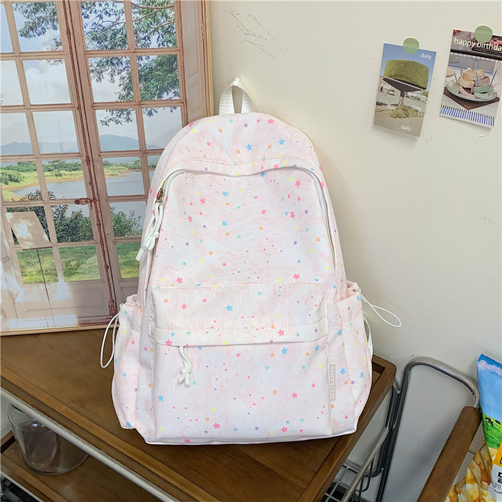 Star-Embellished School Backpack Stornfield