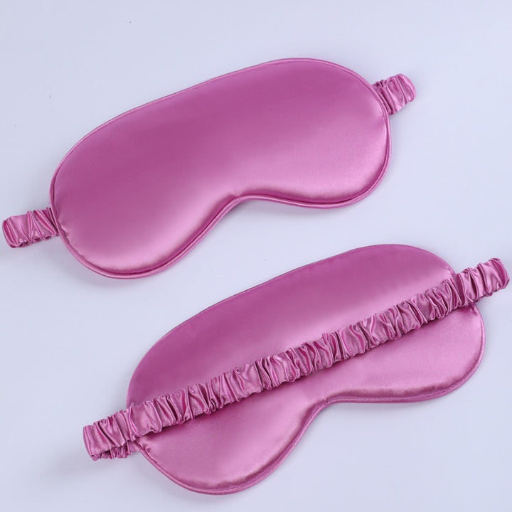 Women's nano silk sleep mask with padded eye area, adjustable elastic band, and storage pouch Stornfield