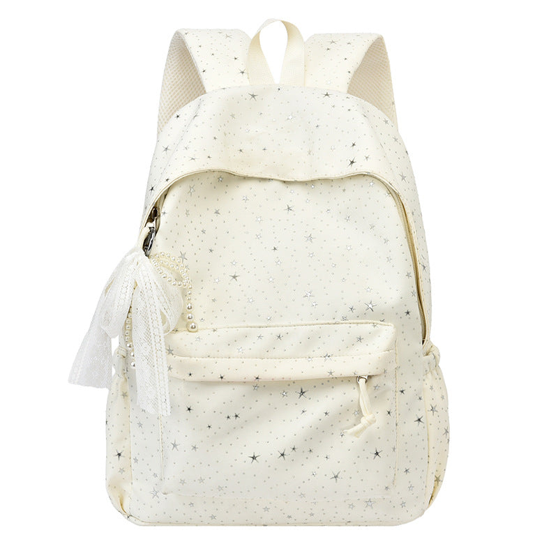 Elegant backpack with glittering stars and practical compartments Stornfield