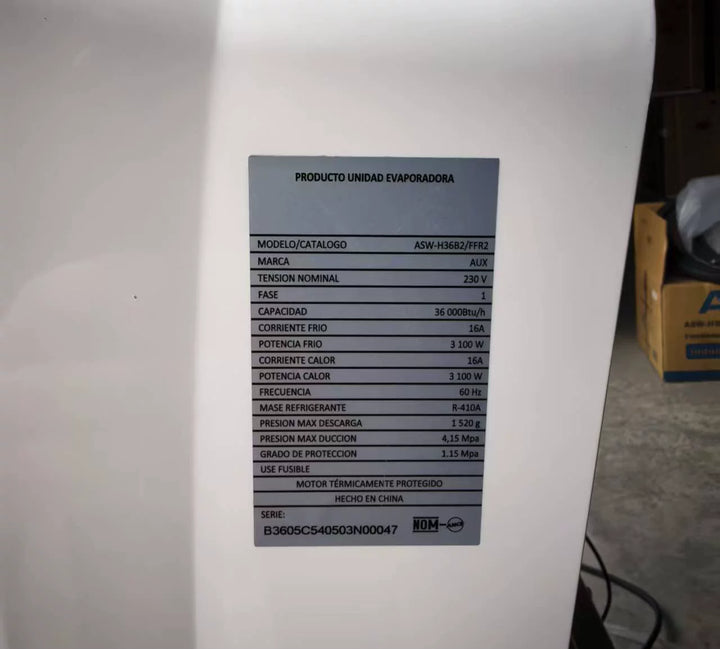 Unisex one size ductless mini-split heat pump wall unit with DC inverter and ultra-quiet operation Stornfield