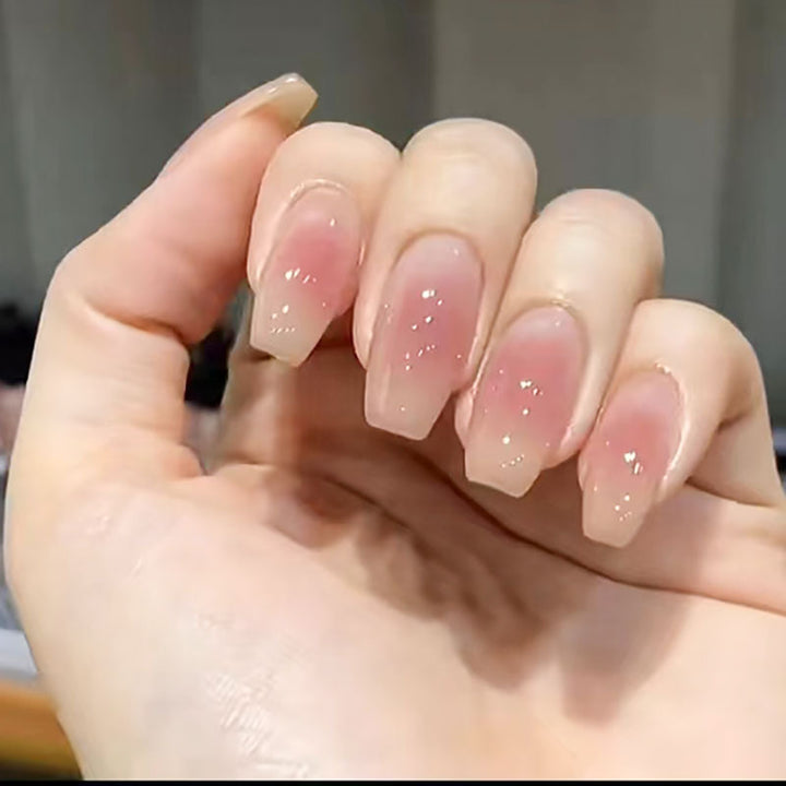 Glossy Long Coffin Press-On Nails