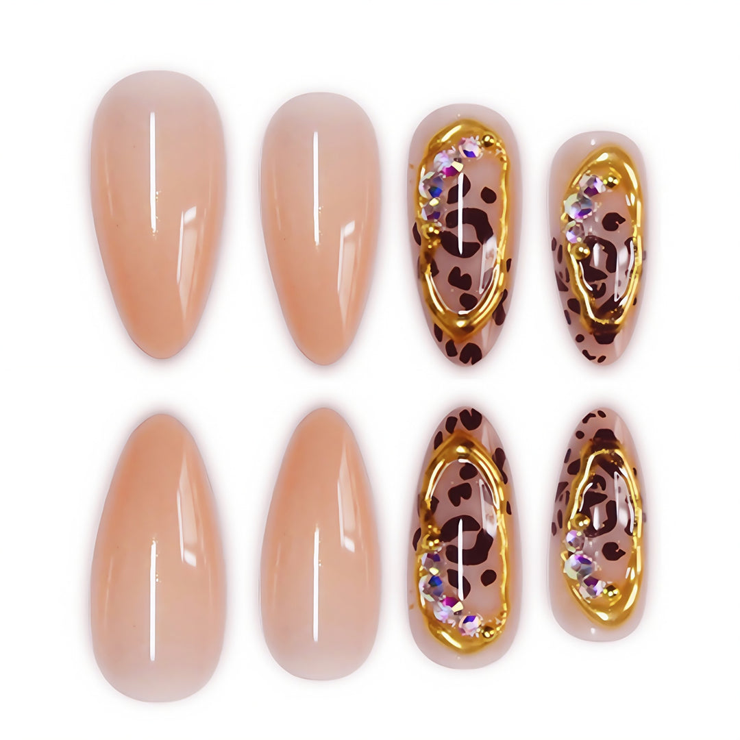 Elegant Animal Print Stiletto Press-On Nails Stornfield