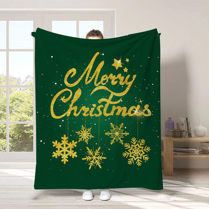 Holiday-Themed Fleece Throw Blanket