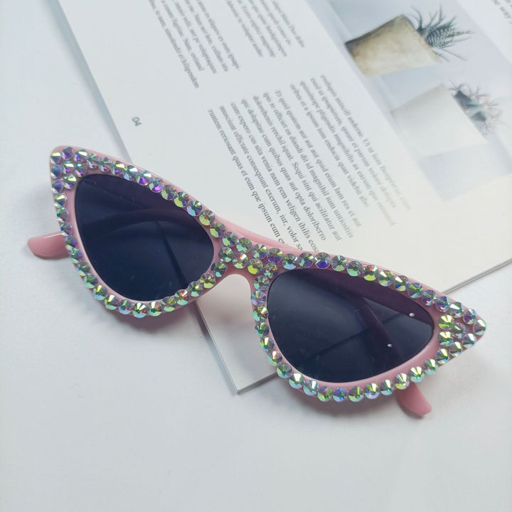 Women's Cat-Eye Sunglasses with Sparkling Crystal Trimming Stornfield