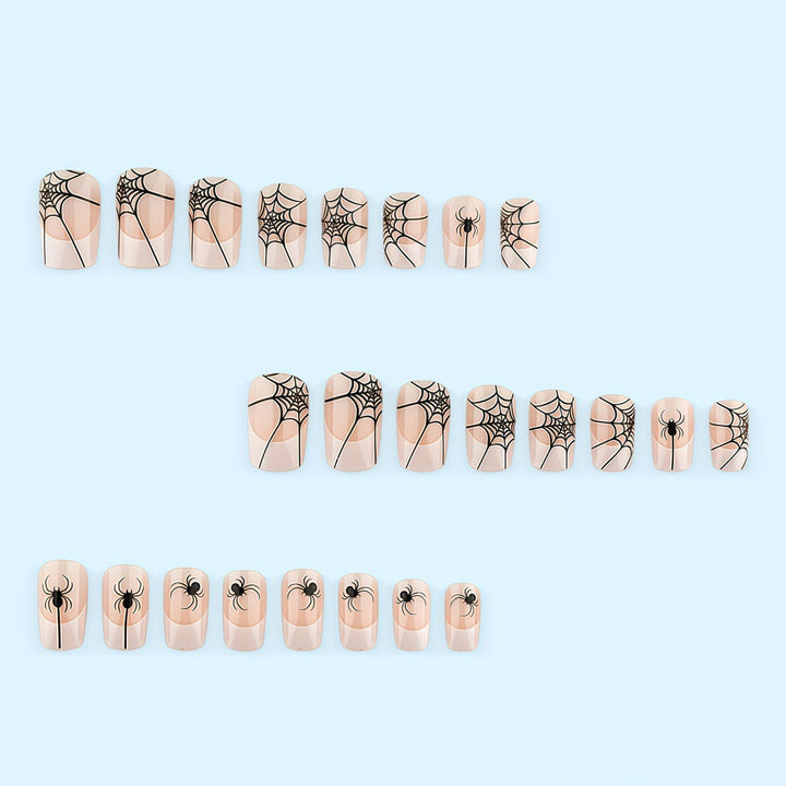 Halloween Artificial Nails with Spider and Web Design Stornfield