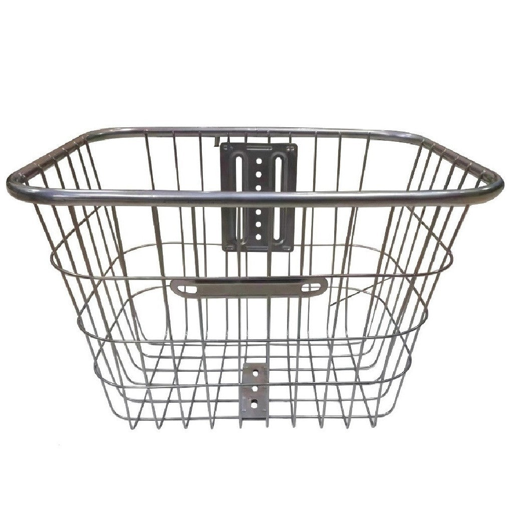 removable steel front bicycle cargo basket with universal mounting bracket Stornfield