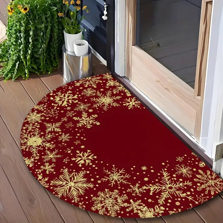Decorative Holiday-Themed Entrance Mat for Home