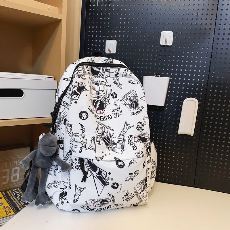Adventure-Themed Graphic Backpack Stornfield
