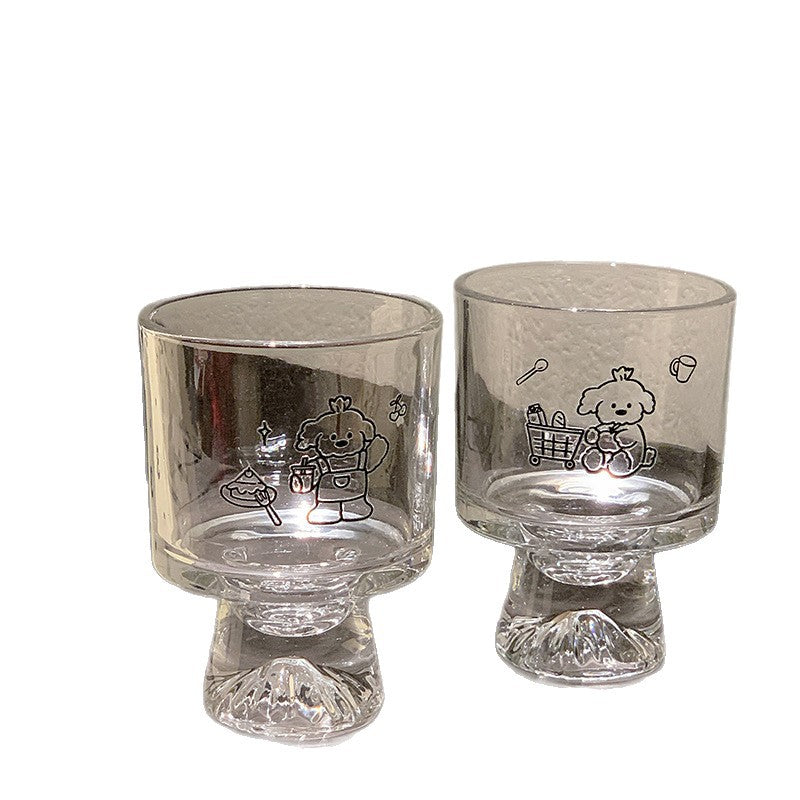 Drinking glass with lovingly designed animal motifs Stornfield