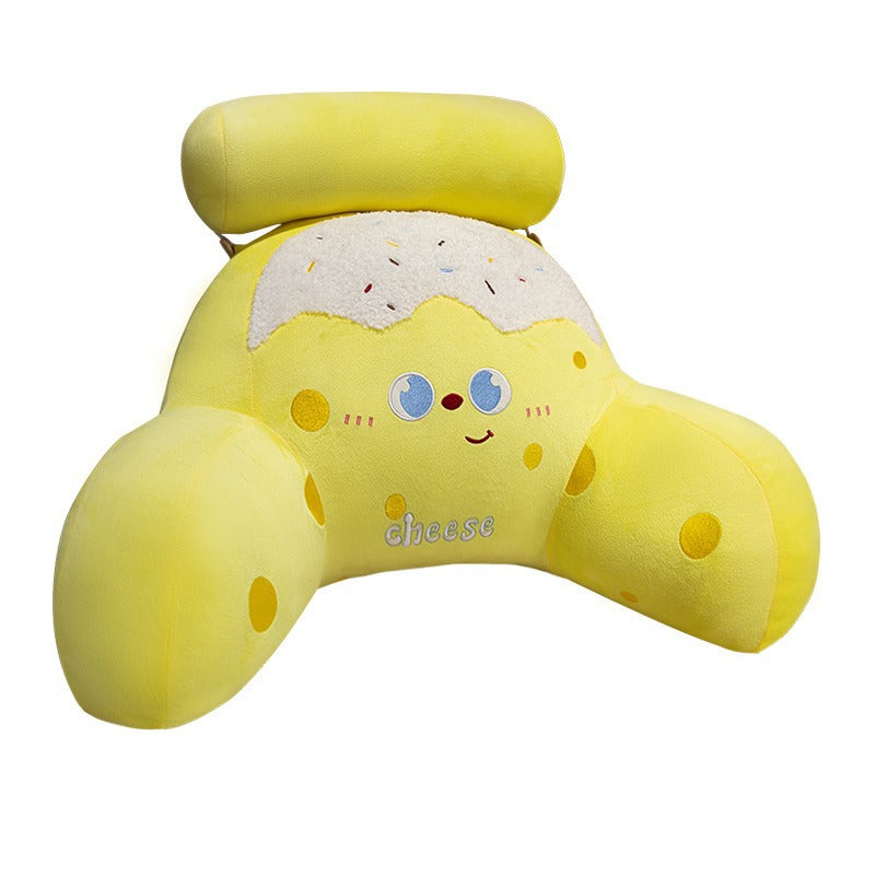 Plush pillow with cheese design Stornfield
