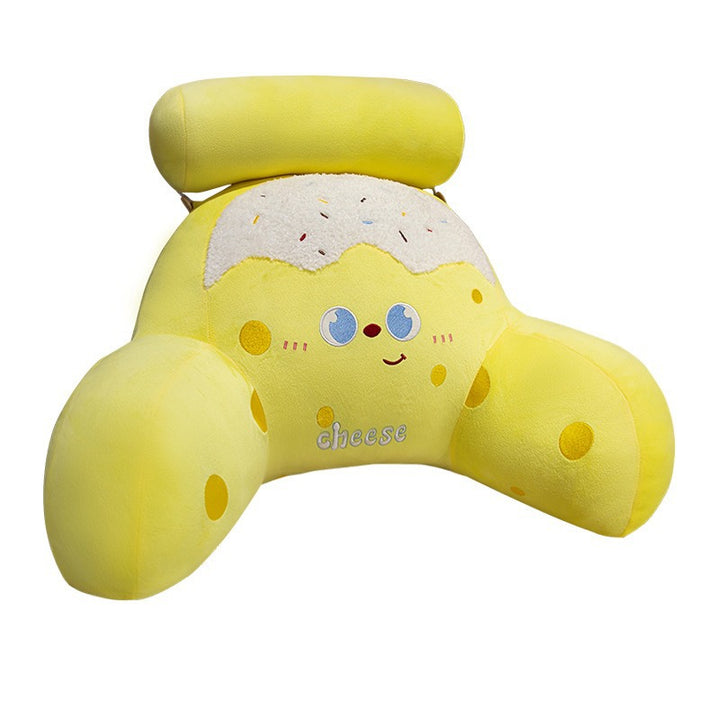 Plush pillow with cheese design Stornfield