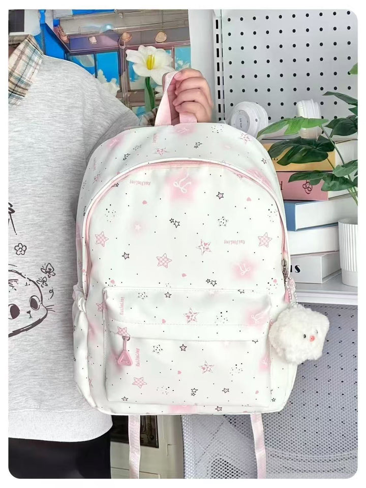 School backpack with playful star design and multiple compartments Stornfield