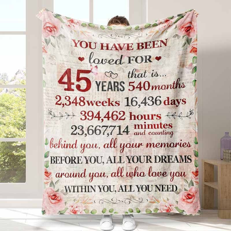 Inspirational Fleece Birthday Blanket