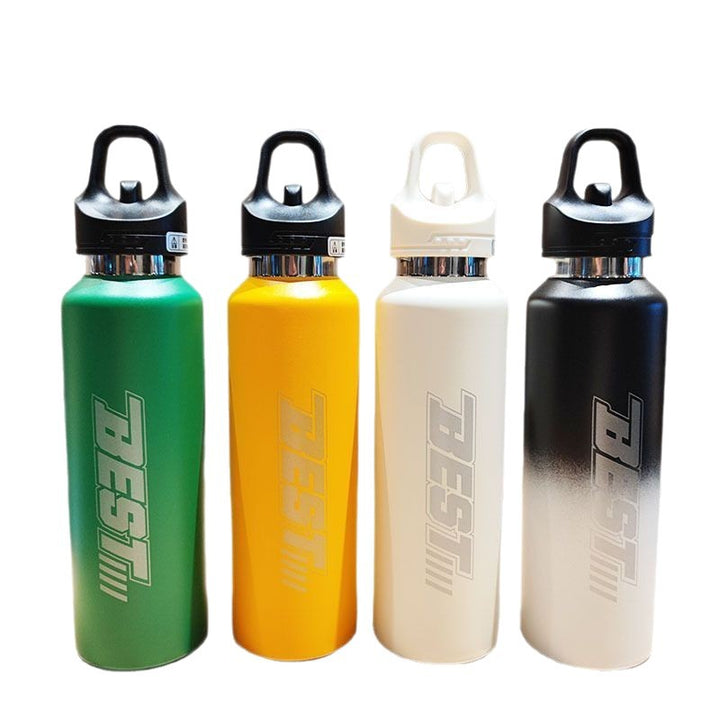 Women's sustainable stainless steel water bottle with leak-proof lid and handle Stornfield