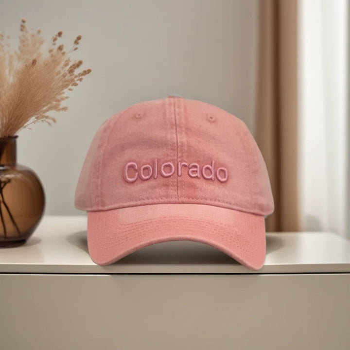 Women's Distressed Cotton Baseball Cap with Embroidered Detail Stornfield