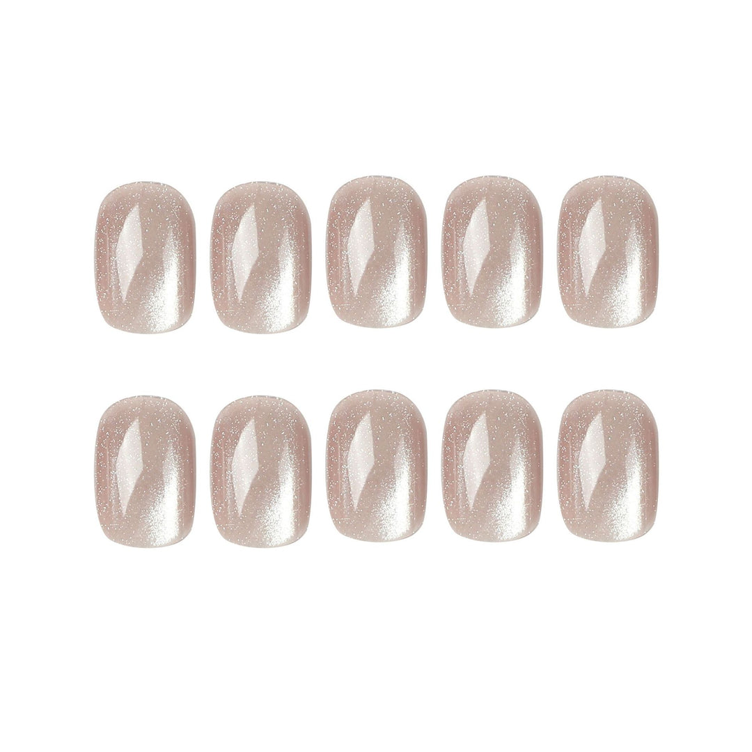 Artful Nail Extensions with Glitter Effect Stornfield