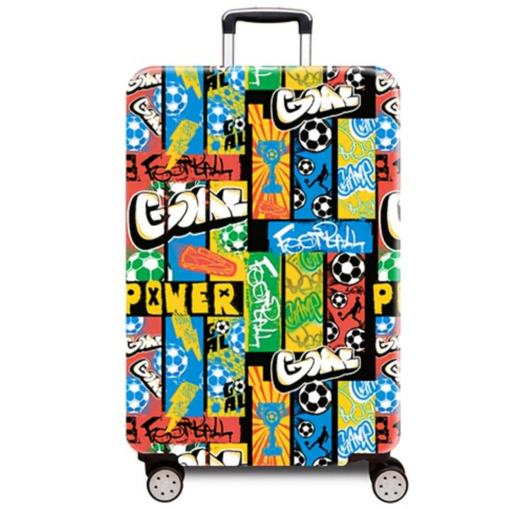Women's hard-shell suitcase with dynamic football motif Stornfield