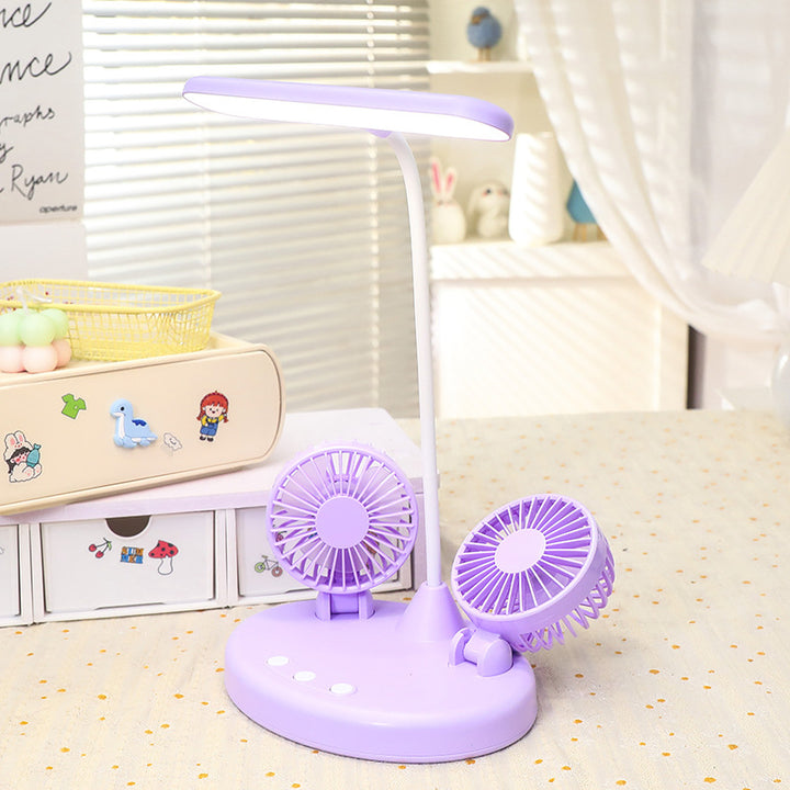 Women Multifunctional Table Fan with Integrated LED Lighting Stornfield