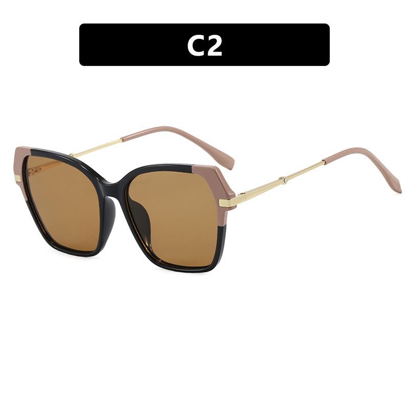 Ladies square sunglasses with elegant metal frame and protective UV filter Stornfield