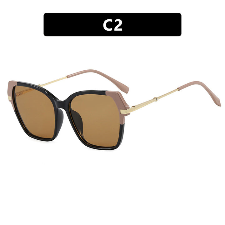 Ladies square sunglasses with elegant metal frame and protective UV filter Stornfield
