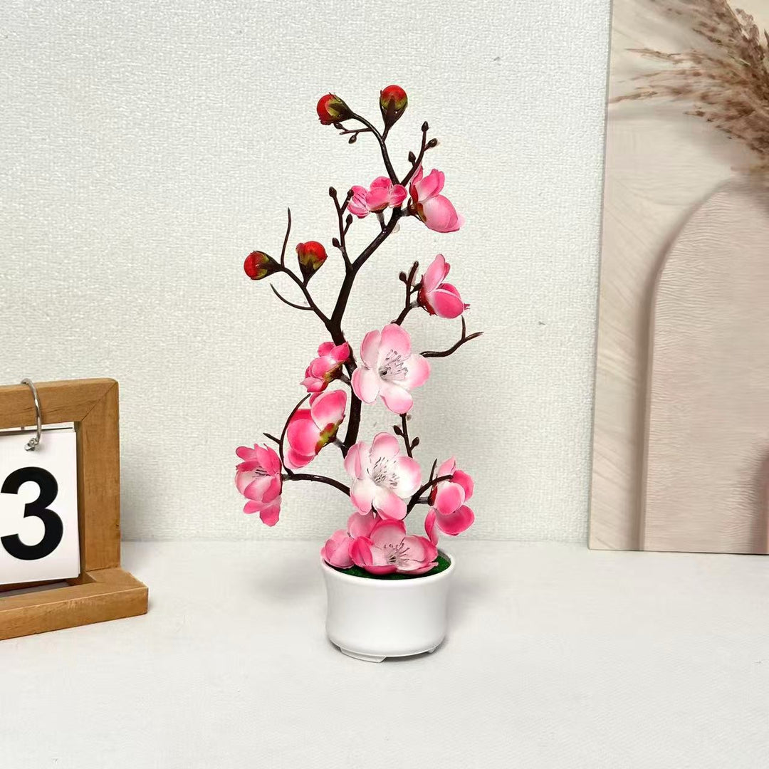 Elegant Artificial Cherry Blossom Arrangement for Home Decor