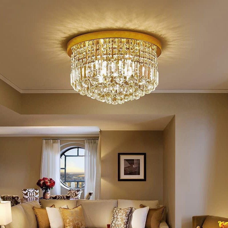 Crystal Glamour Flush Mount Light