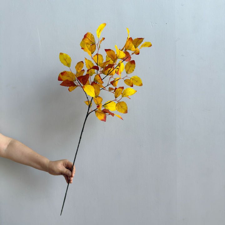 Elegant Faux Leaf Stem