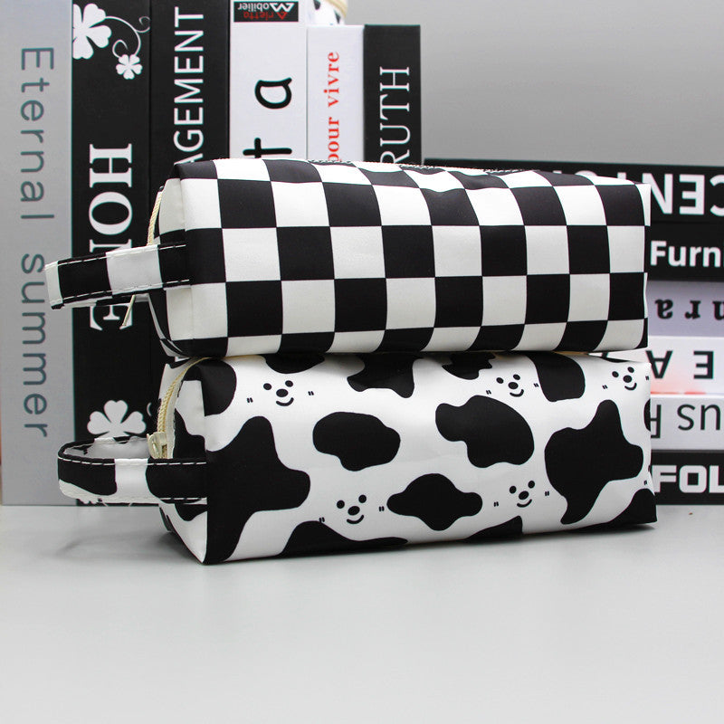 Checkered Pattern Pencil Pouch Stornfield