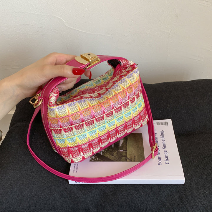 Textured Handwoven Mini Crossbody Bag Stornfield