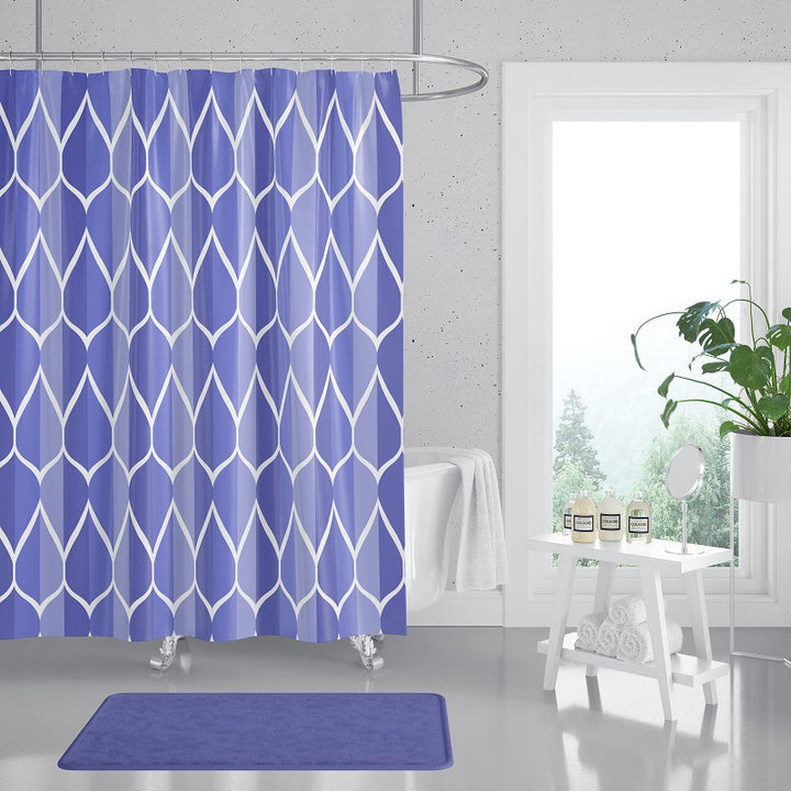 Women's Contemporary Diamond Pattern Shower Curtain Stornfield