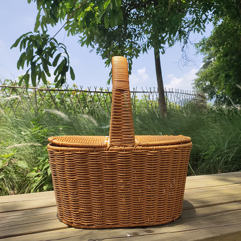 Elegant Woven Picnic Basket Stornfield