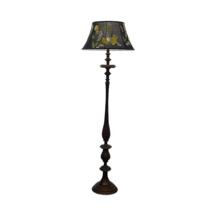 Elegant Floral Design Floor Lamp