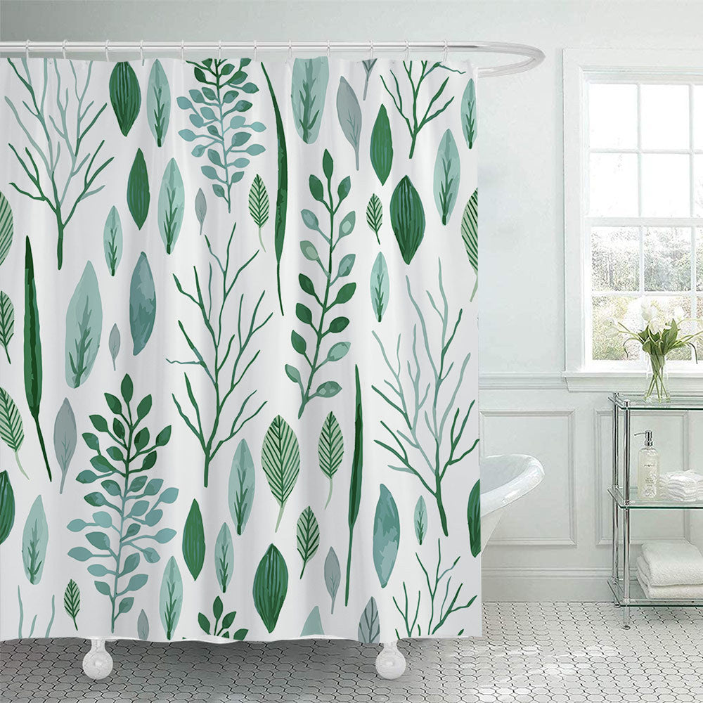Botanical Illustration Shower Curtain Stornfield