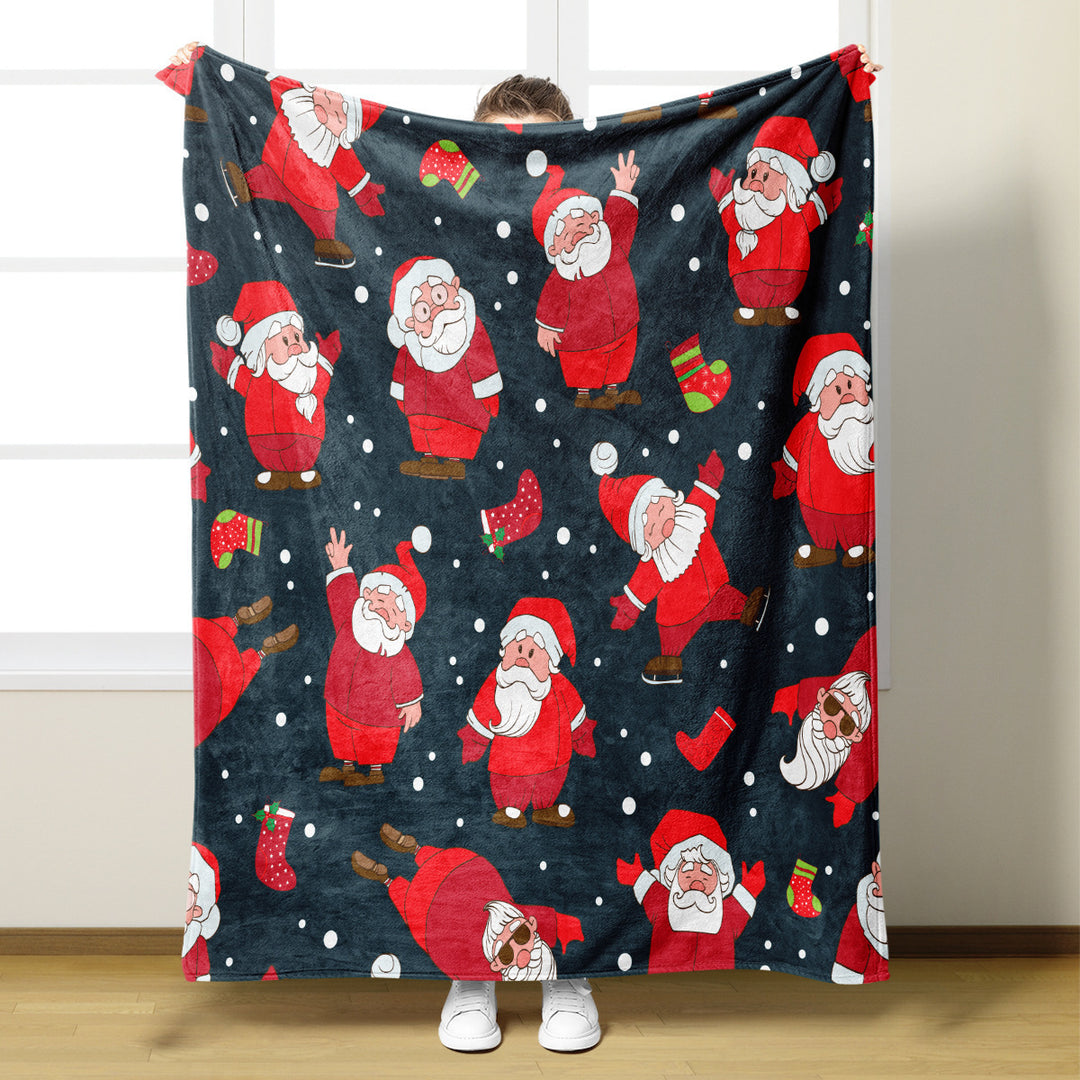 Christmas-Themed Throw Blanket